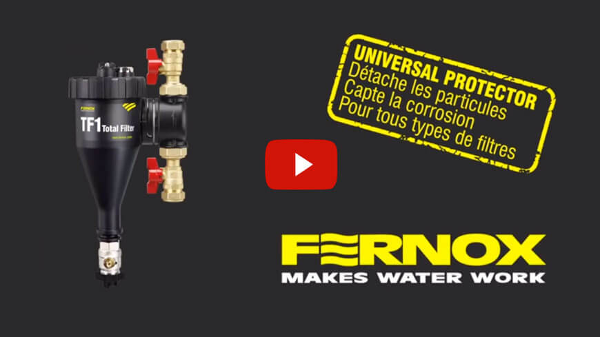 fernox total filter TF1 filtre désemboueur magnétique vidéo