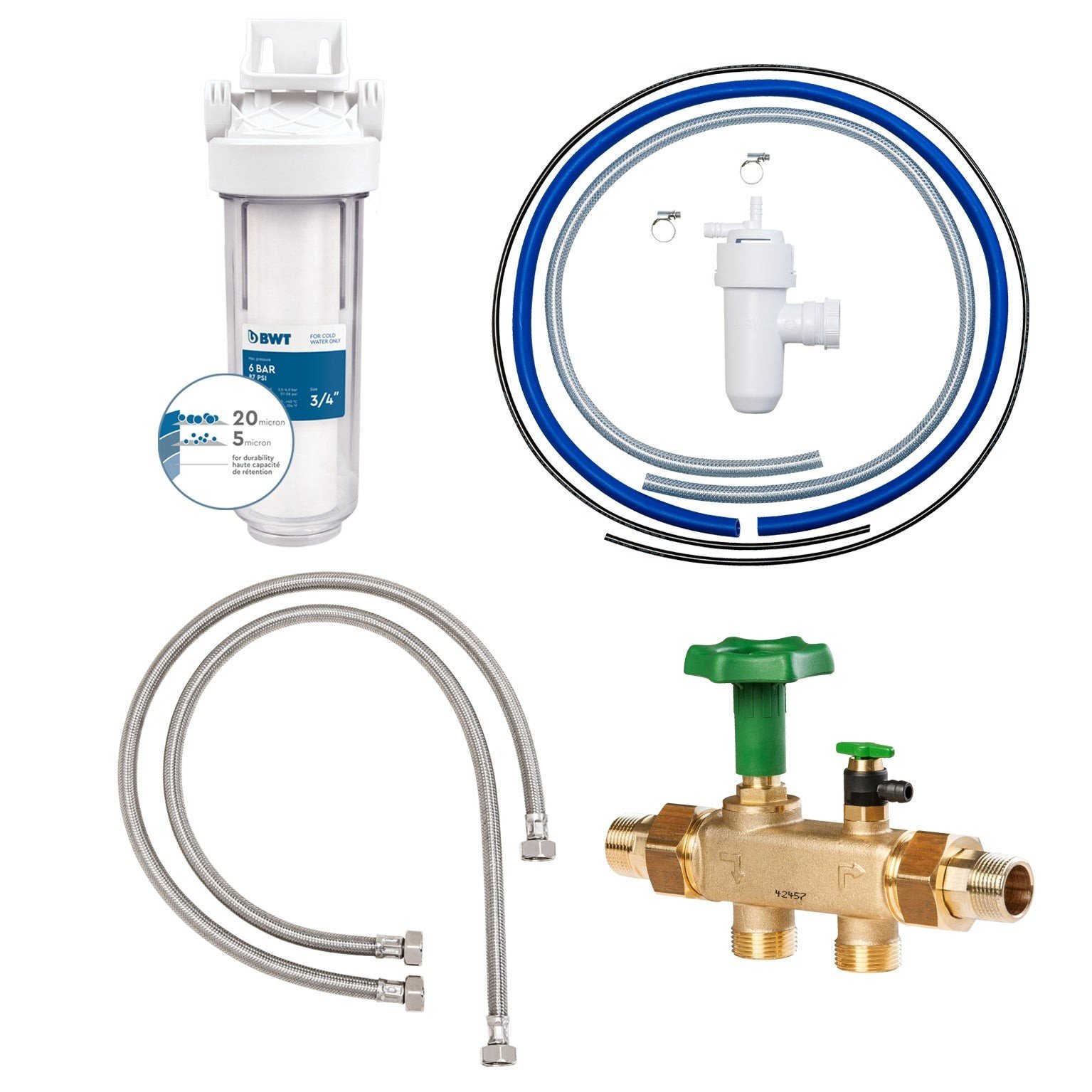 kit By-Pass pour filtre à eau ou adoucisseur - sespdistribution